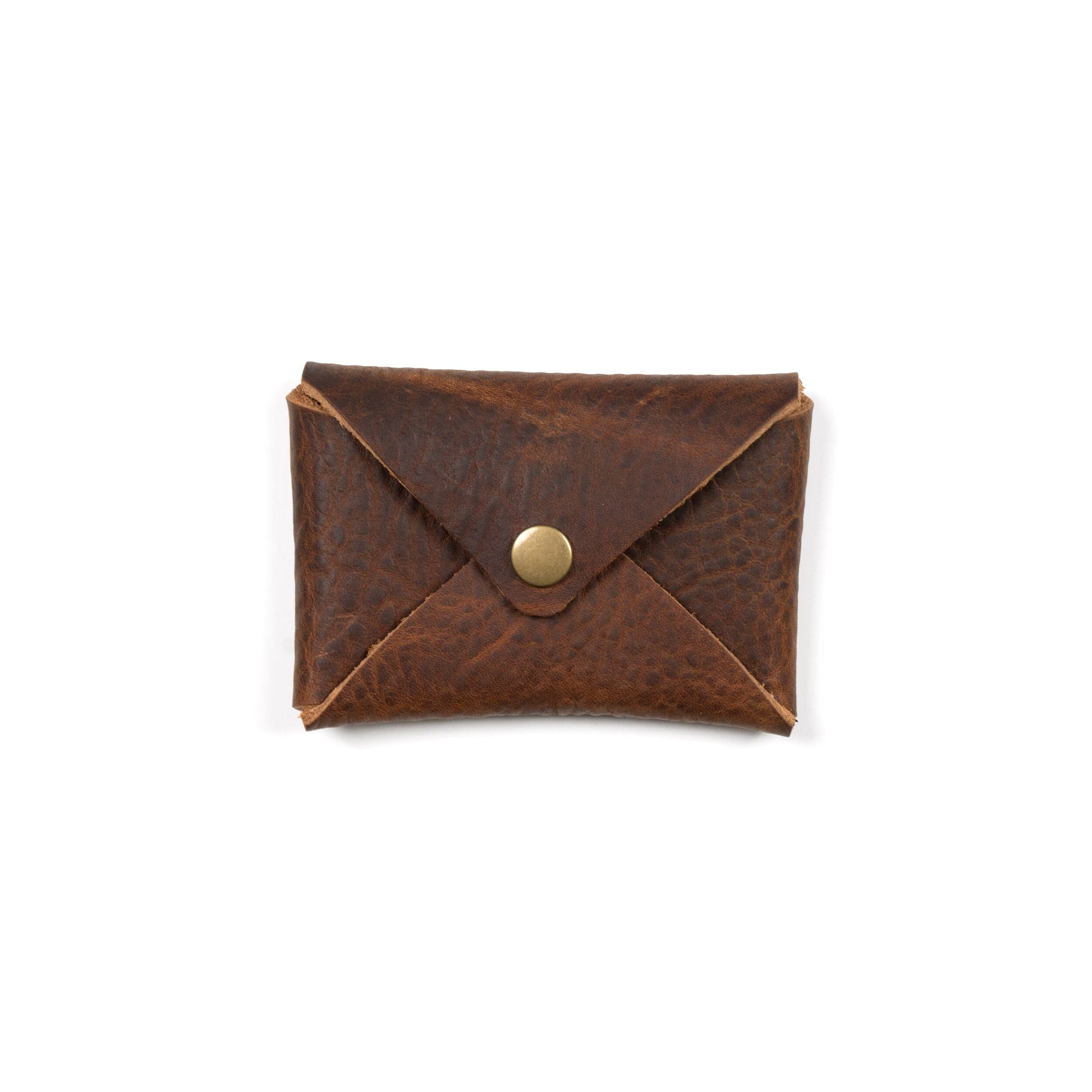 Go Forth Goods Envelope Snap Leather Card Wallet Saddle Go Forth Goods Envelope Snap Leather Card Wallet Saddle