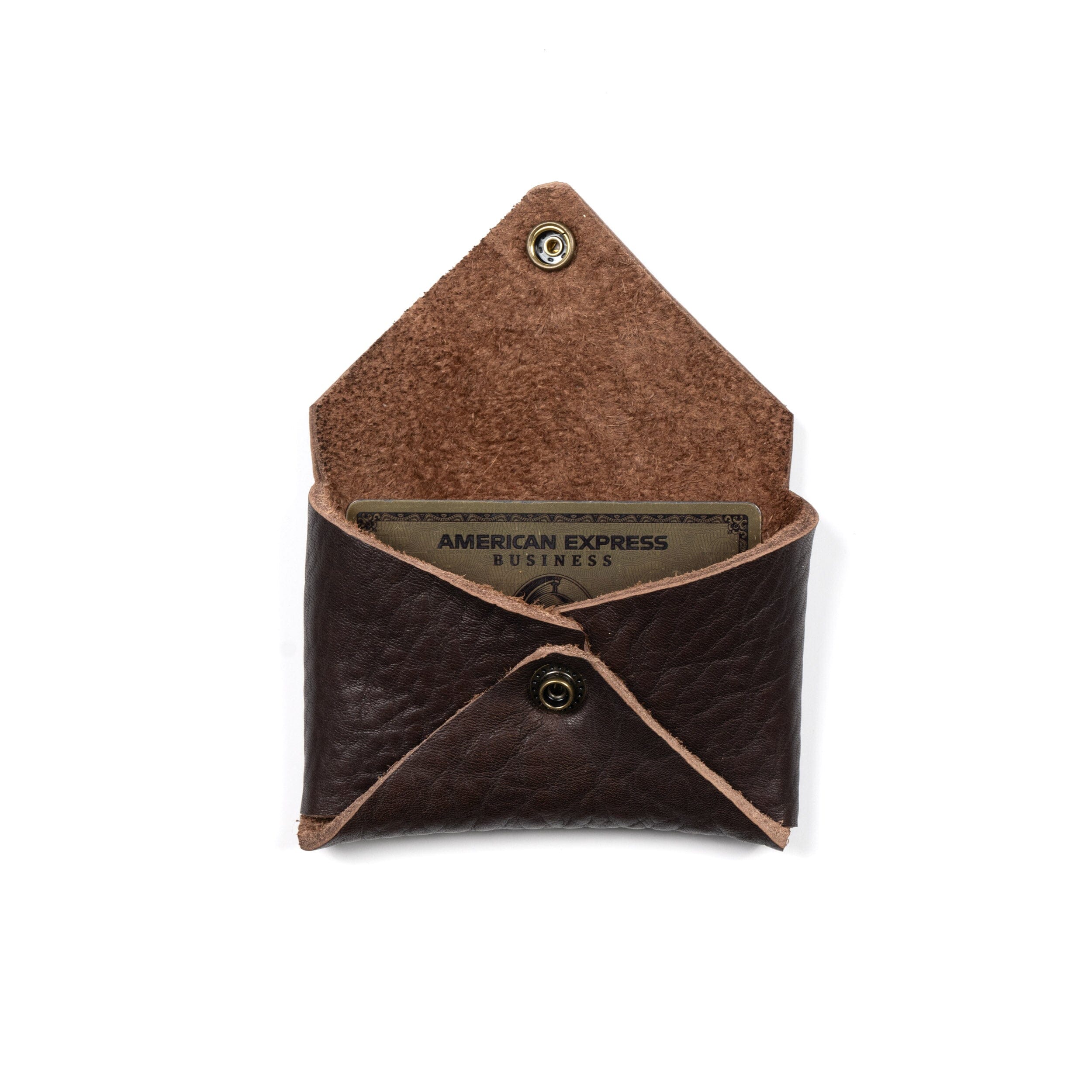 ENVELOPE SNAP LEATHER CARD WALLET – Go Forth Goods ®