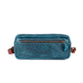LEATHER FANNY PACK / LEATHER WAIST BAG - COBALT BISON - IN STOCK