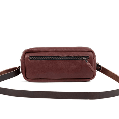 LEATHER FANNY PACK / LEATHER WAIST BAG - MERLOT