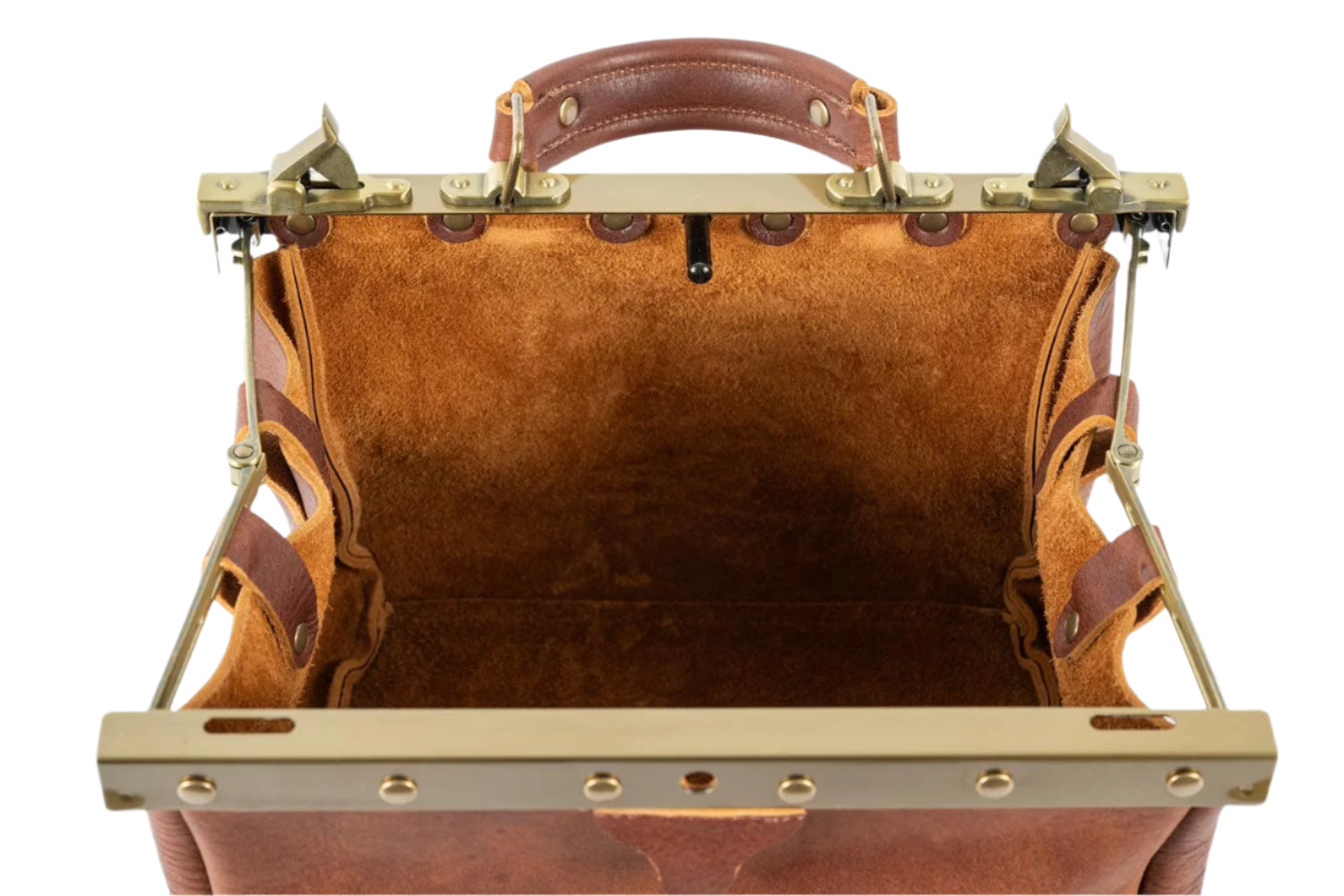 A classic Gladstone-style doctor's bag, first popularized in the A classic Gladstone-style doctor's bag, first popularized in the