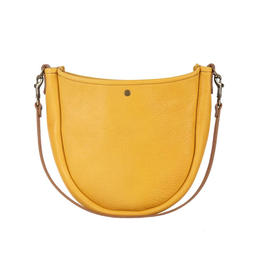 CELESTE LEATHER HOBO BAG - GOLDEN SUN