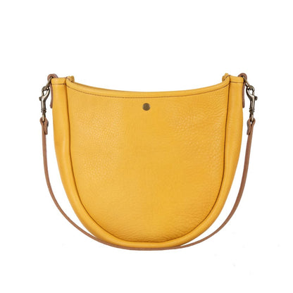 CELESTE LEATHER HOBO BAG - GOLDEN SUN