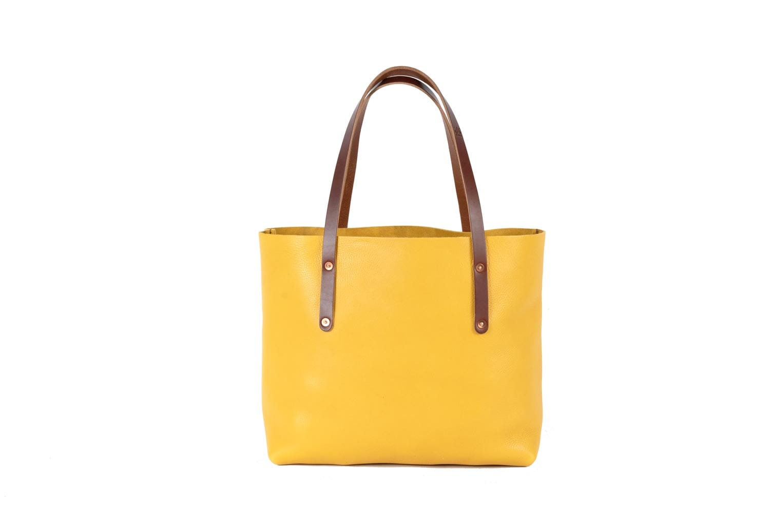 AVERY LEATHER TOTE BAG - LARGE - GOLDEN SUN