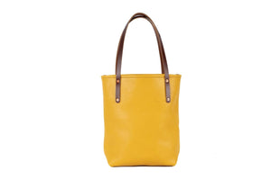AVERY LEATHER TOTE BAG - SLIM LARGE - GOLDEN SUN (RTS)