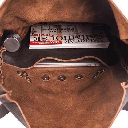 GRANT LEATHER ROLL TOP RUCKSACK BACKPACK - IN STOCK