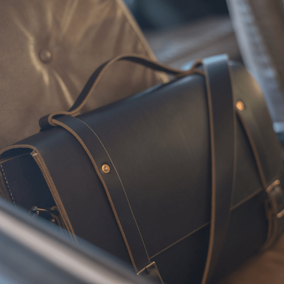 COOPER SATCHEL LEATHER SATCHEL BRIEFCASE