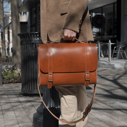 COOPER SATCHEL LEATHER SATCHEL BRIEFCASE