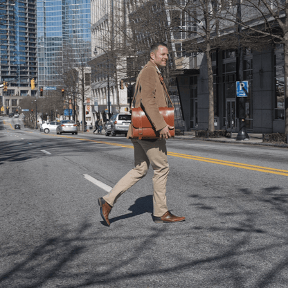 COOPER SATCHEL LEATHER SATCHEL BRIEFCASE