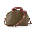 HOFFMAN LEATHER CROSSBODY BAG - OLIVE