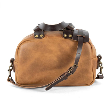 HOFFMAN LEATHER CROSSBODY BAG - TOBACCO