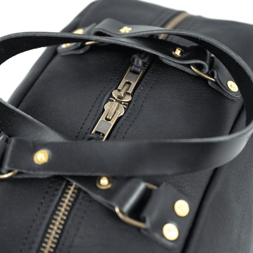HOFFMAN LEATHER WEEKENDER DUFFLE BAG - IN STOCK