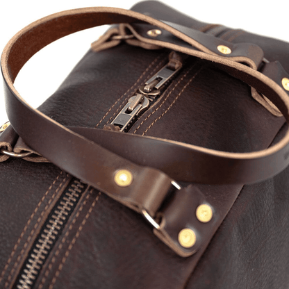 HOFFMAN LEATHER WEEKENDER DUFFLE BAG - IN STOCK