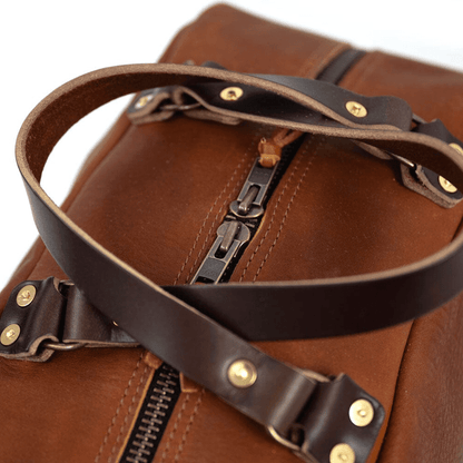 HOFFMAN LEATHER WEEKENDER DUFFLE BAG - IN STOCK