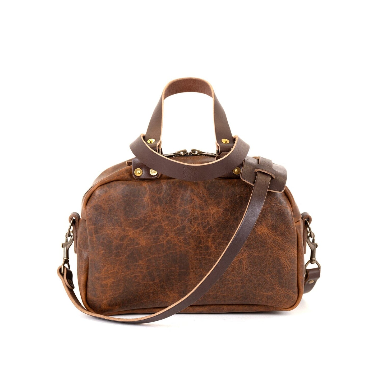 HOFFMAN LEATHER CROSSBODY BAG - HICKORY BISON - IN STOCK