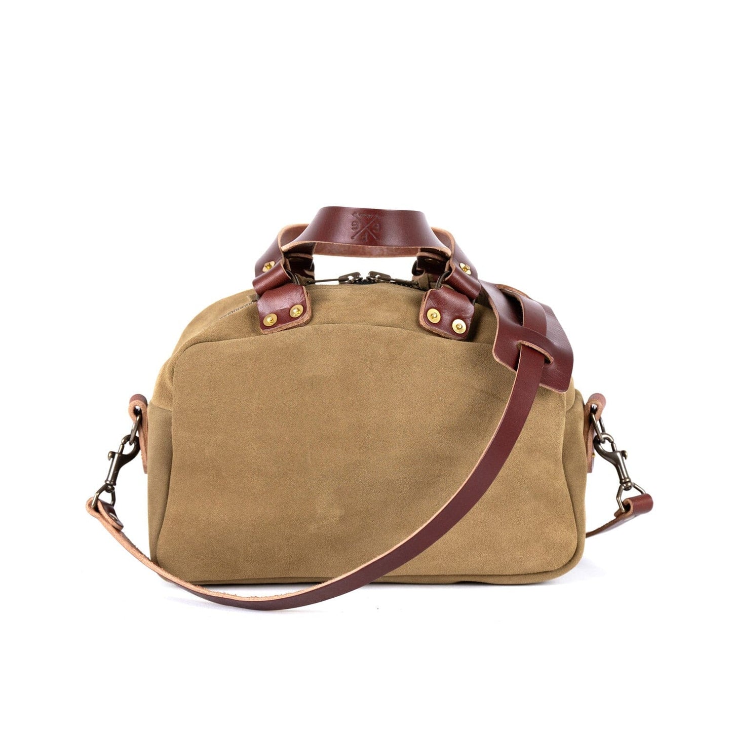 HOFFMAN LEATHER CROSSBODY BAG - PISTACHIO SUEDE