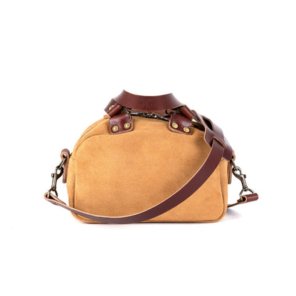 HOFFMAN LEATHER CROSSBODY BAG - MINI - DESERT SUEDE