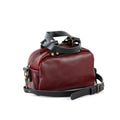 HOFFMAN LEATHER CROSSBODY BAG - MINI - OXBLOOD