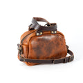 HOFFMAN LEATHER CROSSBODY BAG - MINI - PEANUT BISON