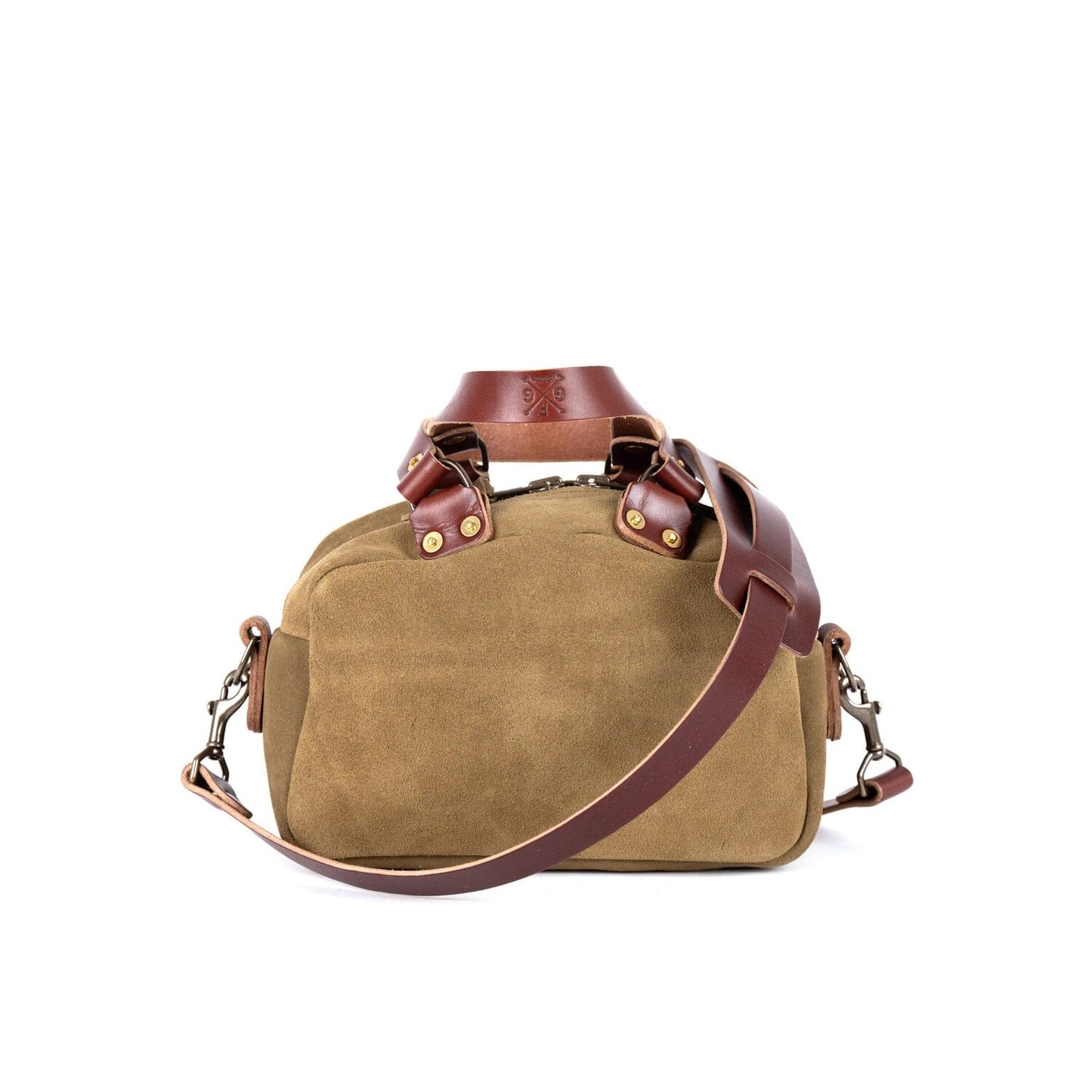 HOFFMAN LEATHER CROSSBODY BAG - MINI - PISTACHIO SUEDE