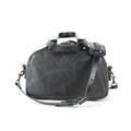 HOFFMAN LEATHER CROSSBODY BAG - RAVEN