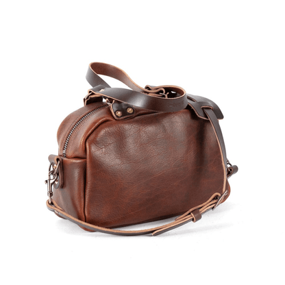 HOFFMAN LEATHER CROSSBODY BAG - WHISKY BISON