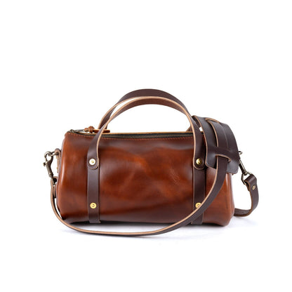 JANE LEATHER CROSSBODY - CHESTNUT