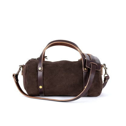 JANE LEATHER CROSSBODY - CHOCOLATE SUEDE