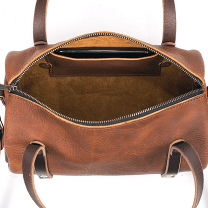 JANE LEATHER CROSSBODY - TOBACCO