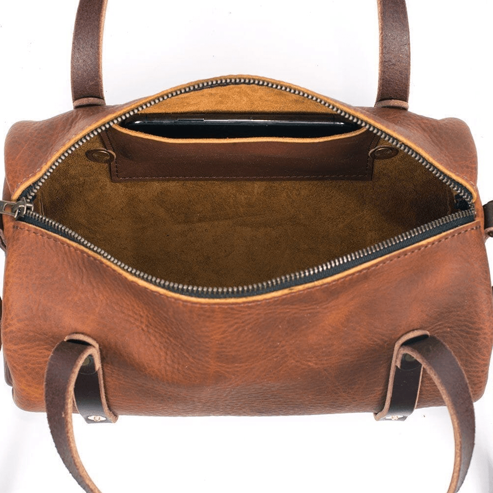 JANE LEATHER CROSSBODY - PINE GREEN BISON
