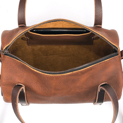 JANE LEATHER CROSSBODY - PINE GREEN BISON