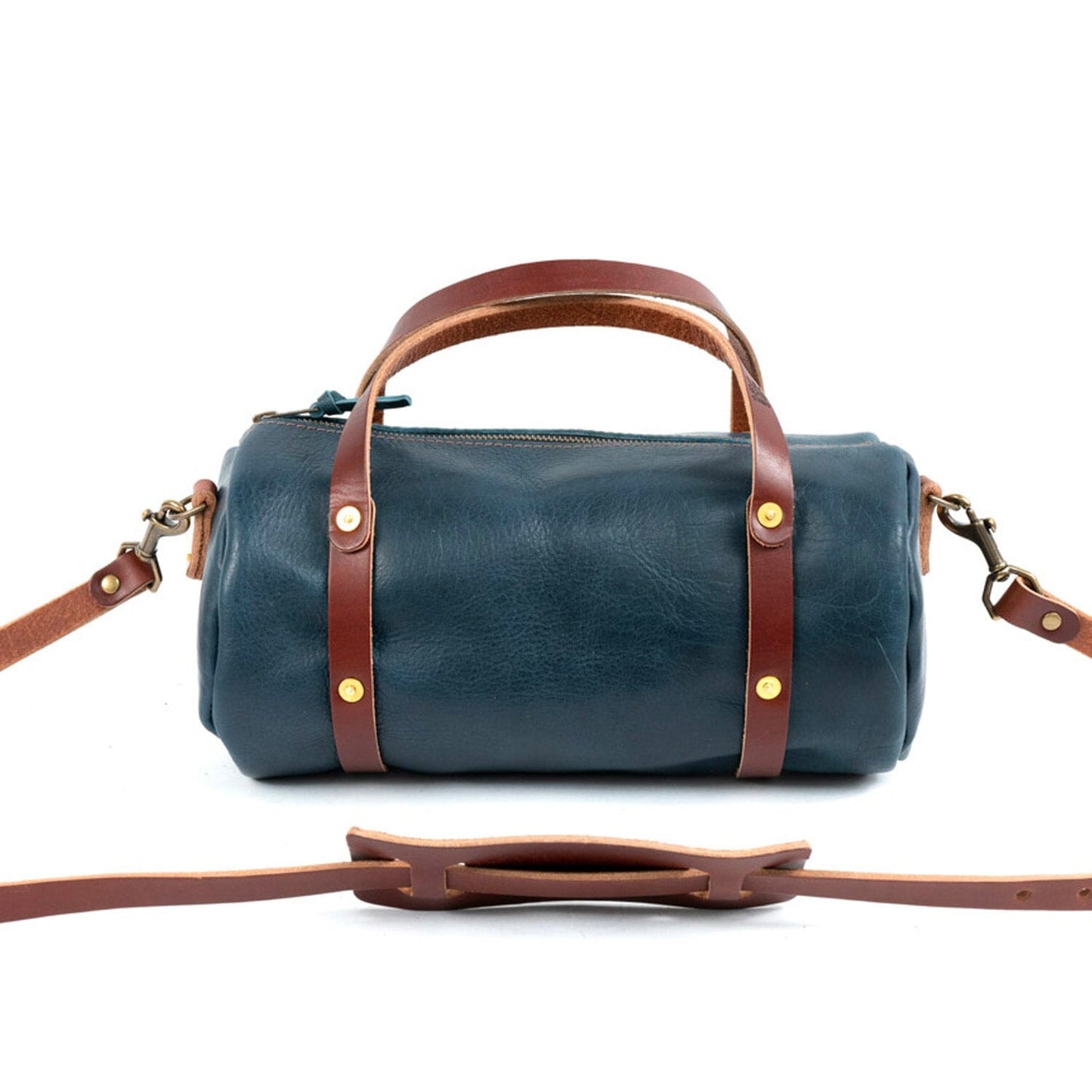 JANE LEATHER CROSSBODY - INDIGO BISON