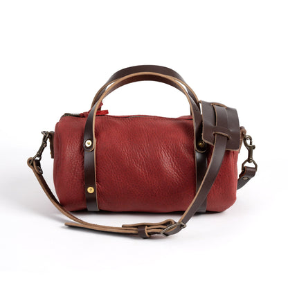 JANE LEATHER CROSSBODY - GARNET RED