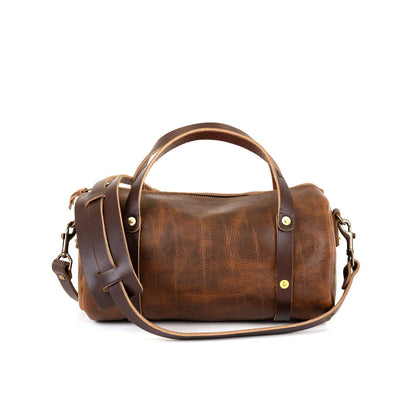 JANE LEATHER CROSSBODY - HICKORY BISON
