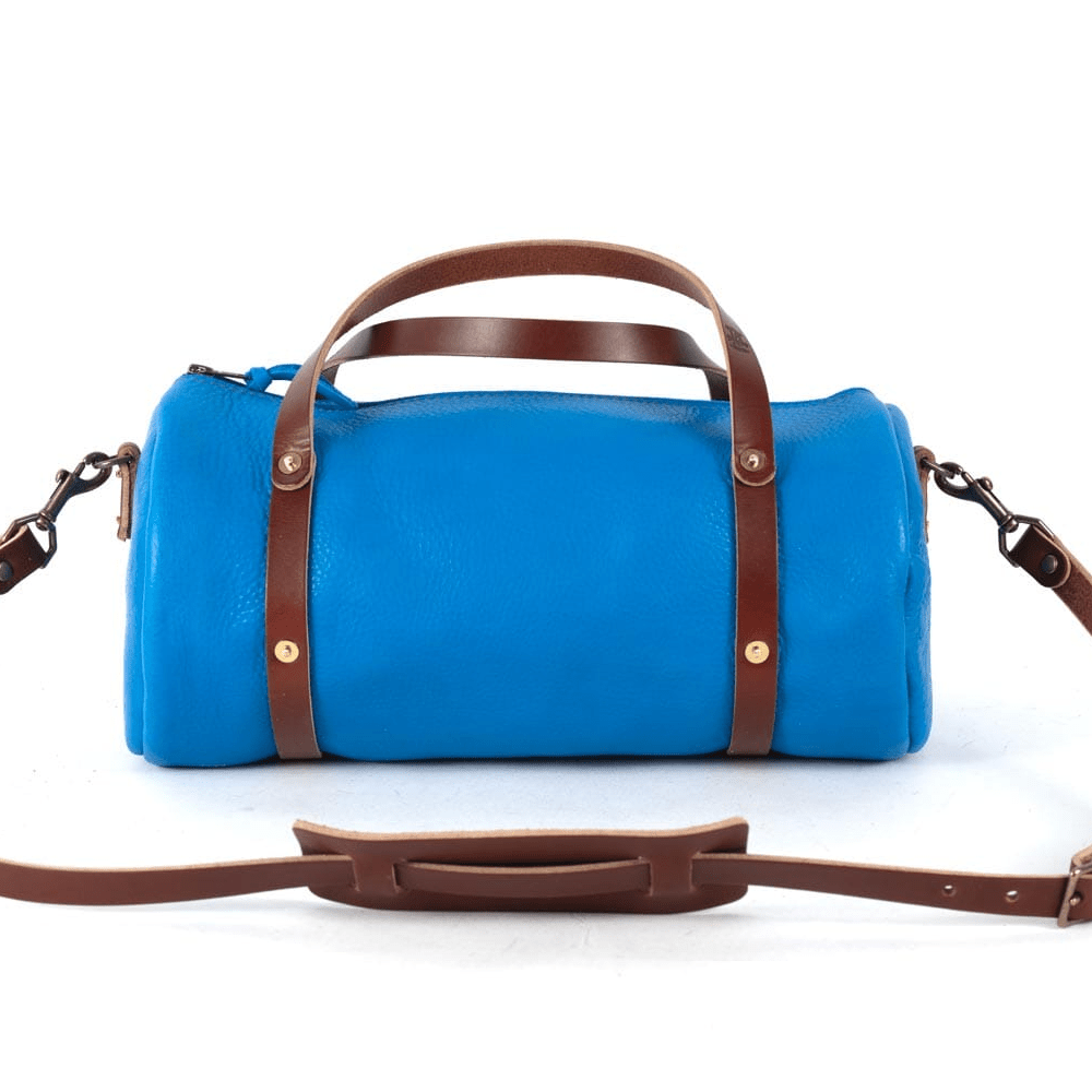 JANE LEATHER CROSSBODY - LARGE - OCEAN BLUE