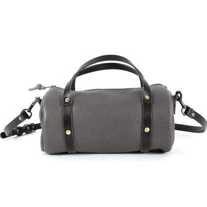 JANE LEATHER CROSSBODY - LEAD GRAY