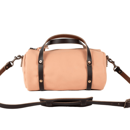 JANE LEATHER CROSSBODY - PEACH FUZZ