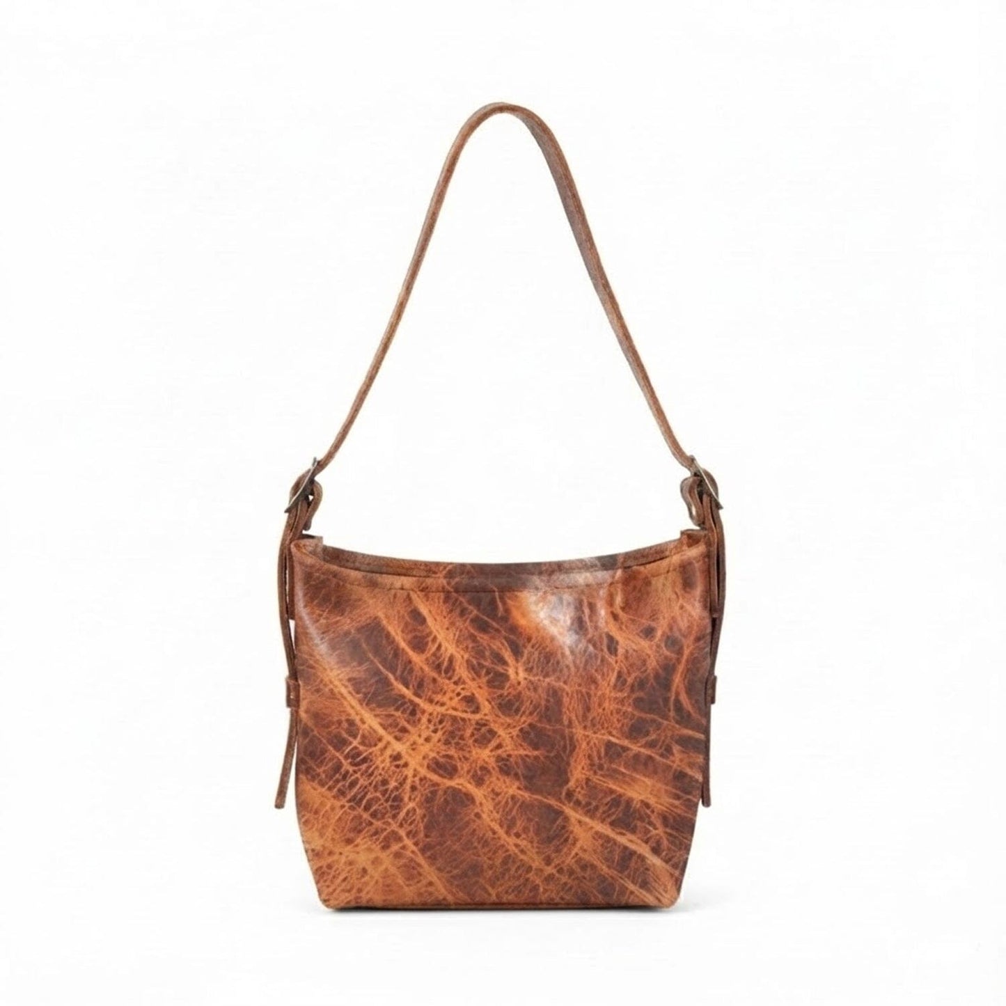 JULIANNE LEATHER HOBO BAG - SMALL