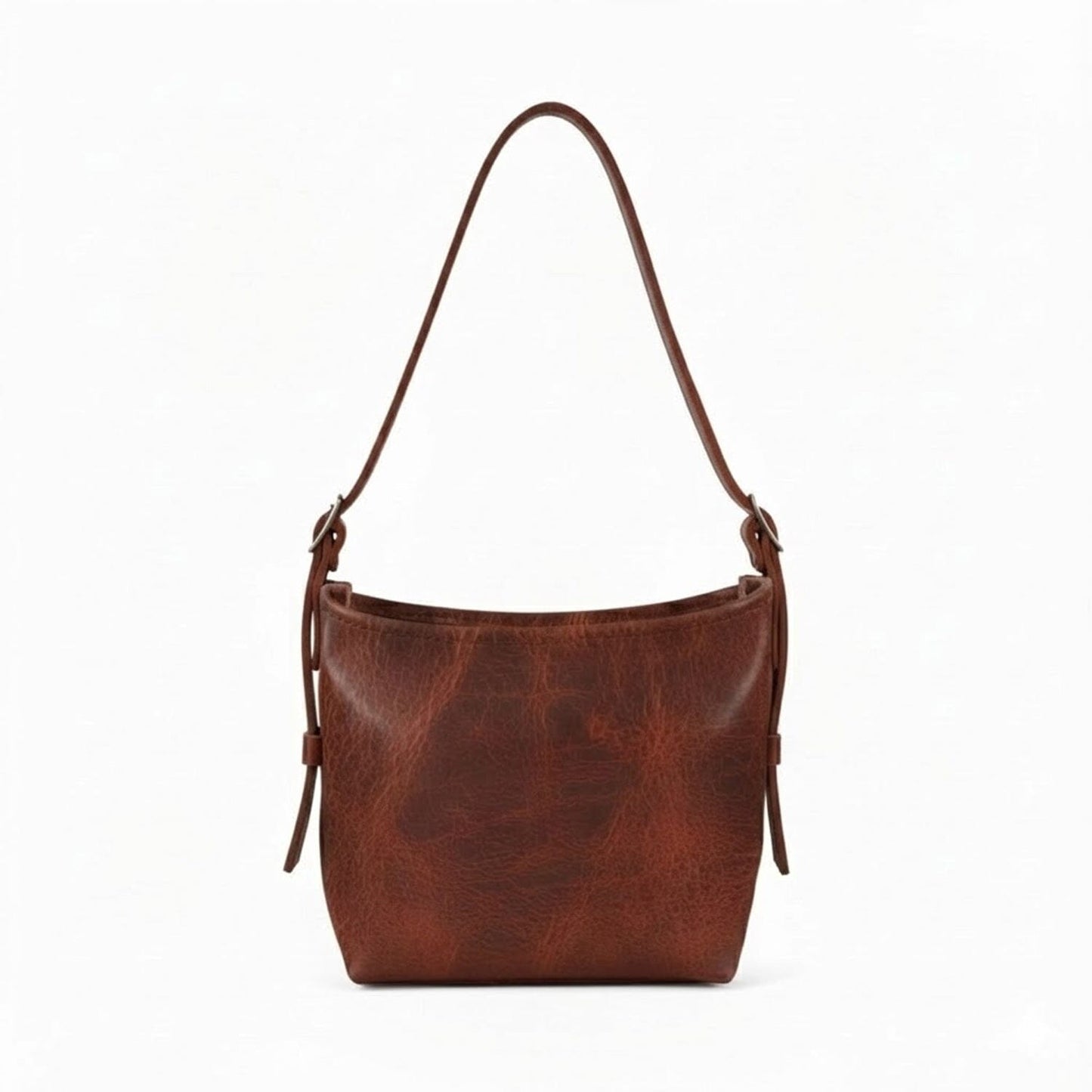 JULIANNE LEATHER HOBO BAG - SMALL