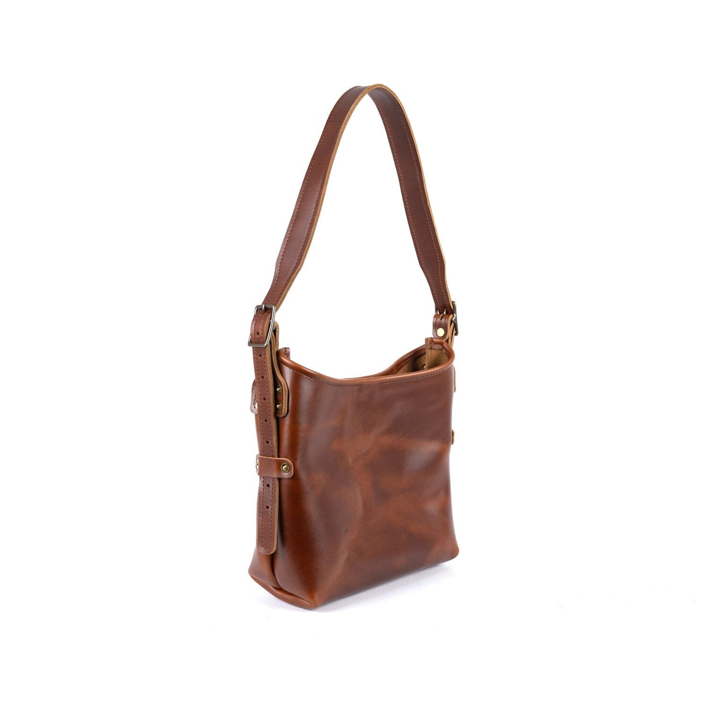 JULIANNE LEATHER HOBO BAG - SMALL