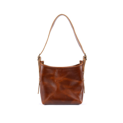 JULIANNE LEATHER HOBO BAG - SMALL