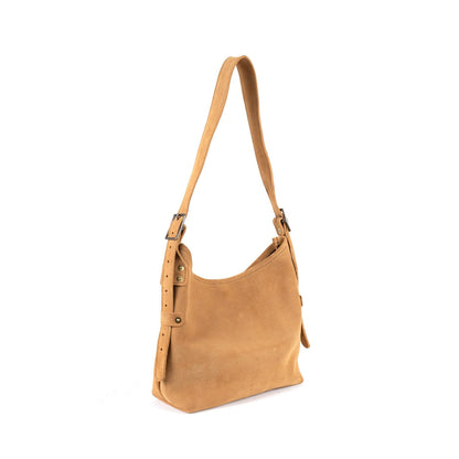 JULIANNE LEATHER HOBO BAG - SMALL