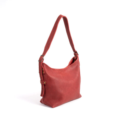 JULIANNE LEATHER HOBO BAG - SMALL