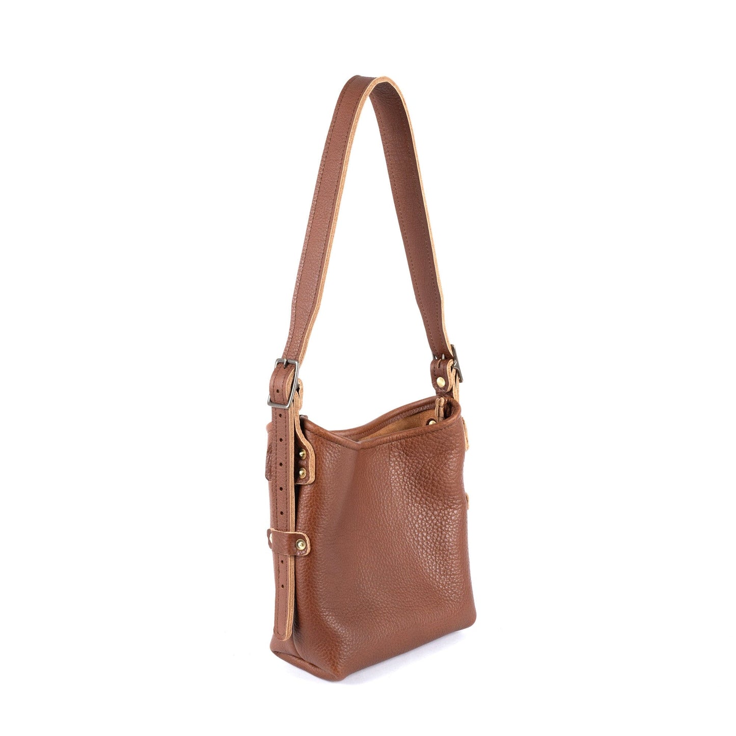 JULIANNE LEATHER HOBO BAG - MINI