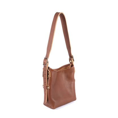 JULIANNE LEATHER HOBO BAG - MINI