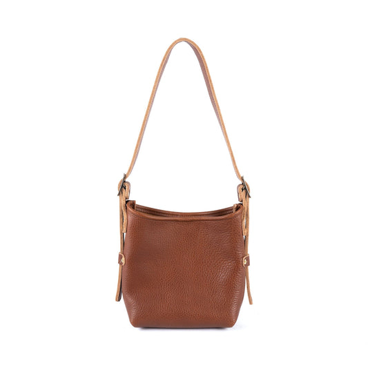 JULIANNE LEATHER HOBO BAG - MINI