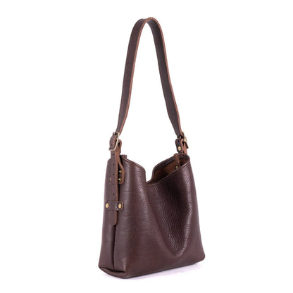 JULIANNE LEATHER HOBO BAG - SMALL
