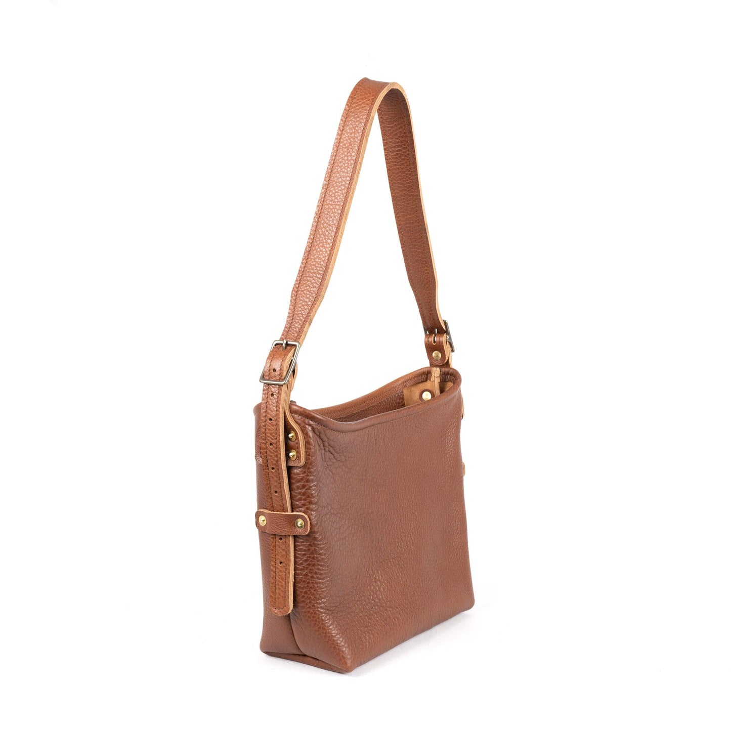JULIANNE LEATHER HOBO BAG - SMALL