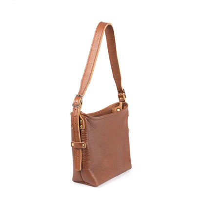 JULIANNE LEATHER HOBO BAG - SMALL