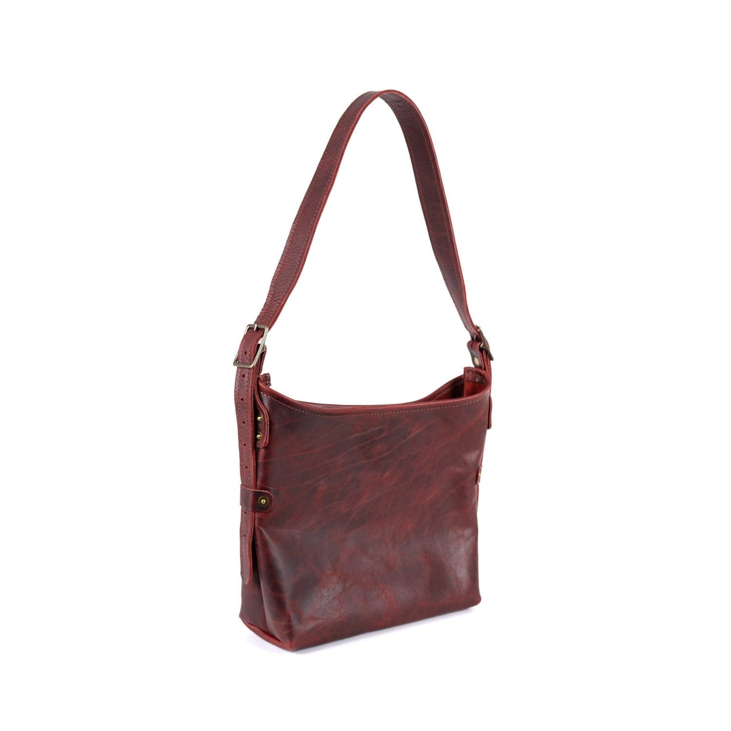 JULIANNE LEATHER HOBO BAG - SMALL
